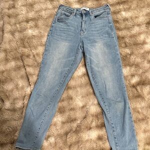 Wax Jean Women's Straight Leg Jeans - Light Blue